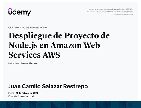 Despliegue de proyecto de Node.js en AWS