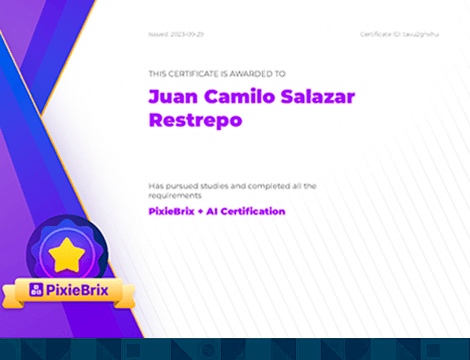 Desarrollo de Extension con PixieBrix + AI Certification