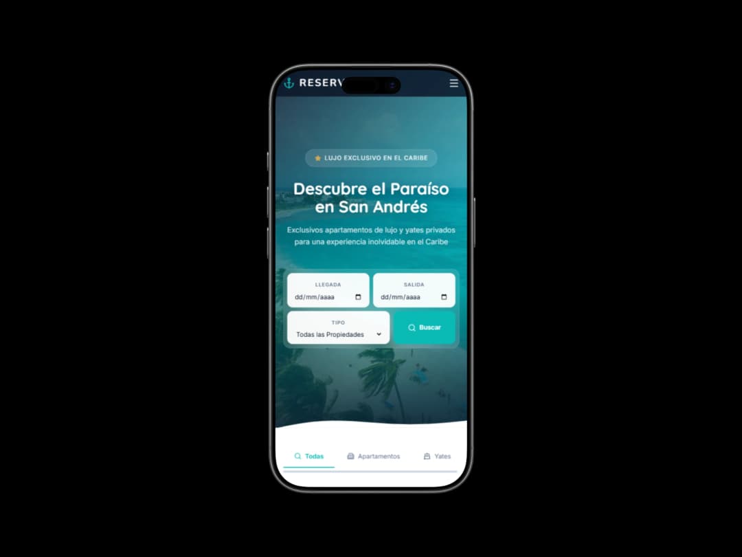 Reserva Mobile Mockup