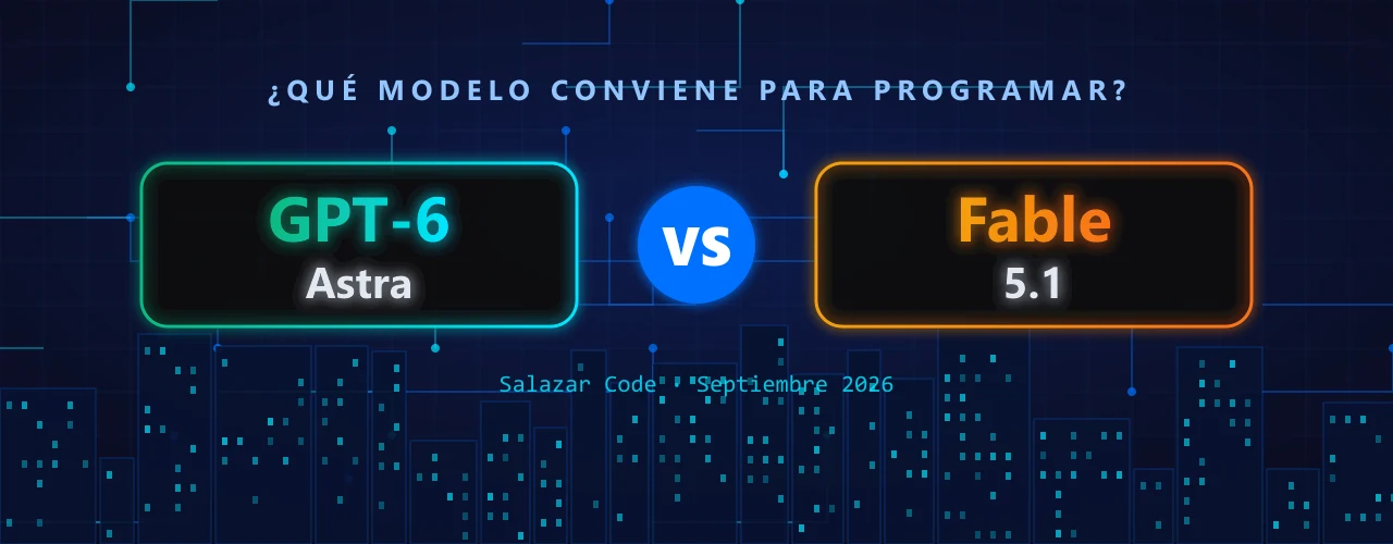 GPT-6 Astra vs Claude Fable 5.1: ¿qué modelo conviene para programar en 2026?